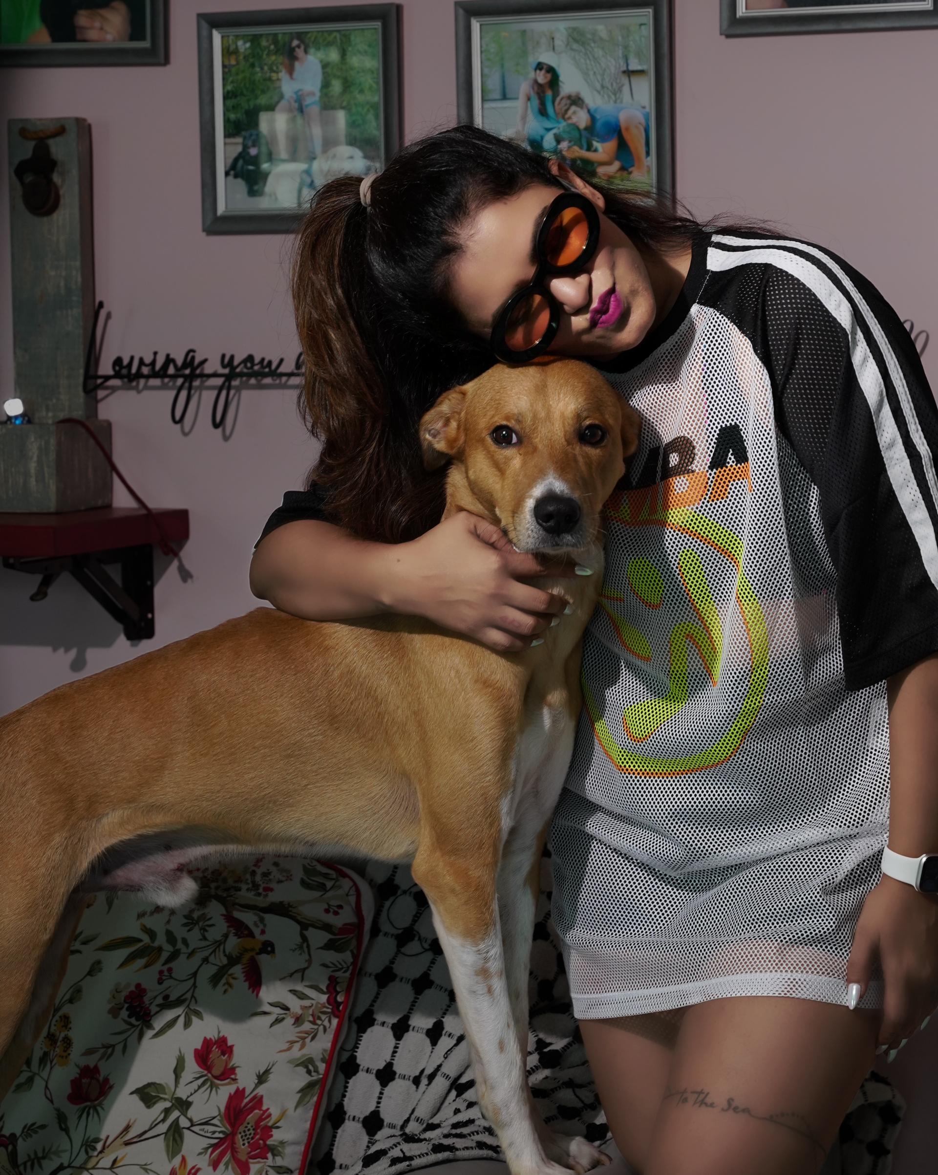 Electric Feel Oversized Mesh Raglan Top