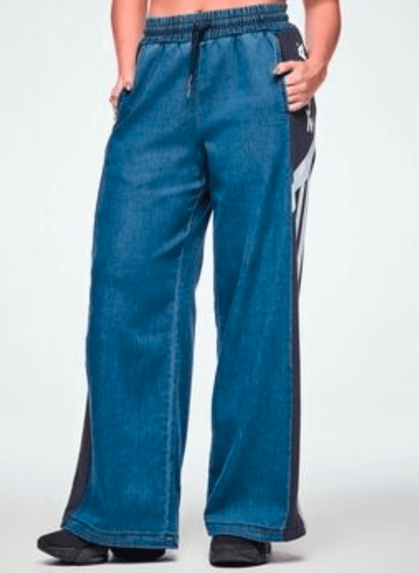 Jean Jamz Wide Leg Combo Pants