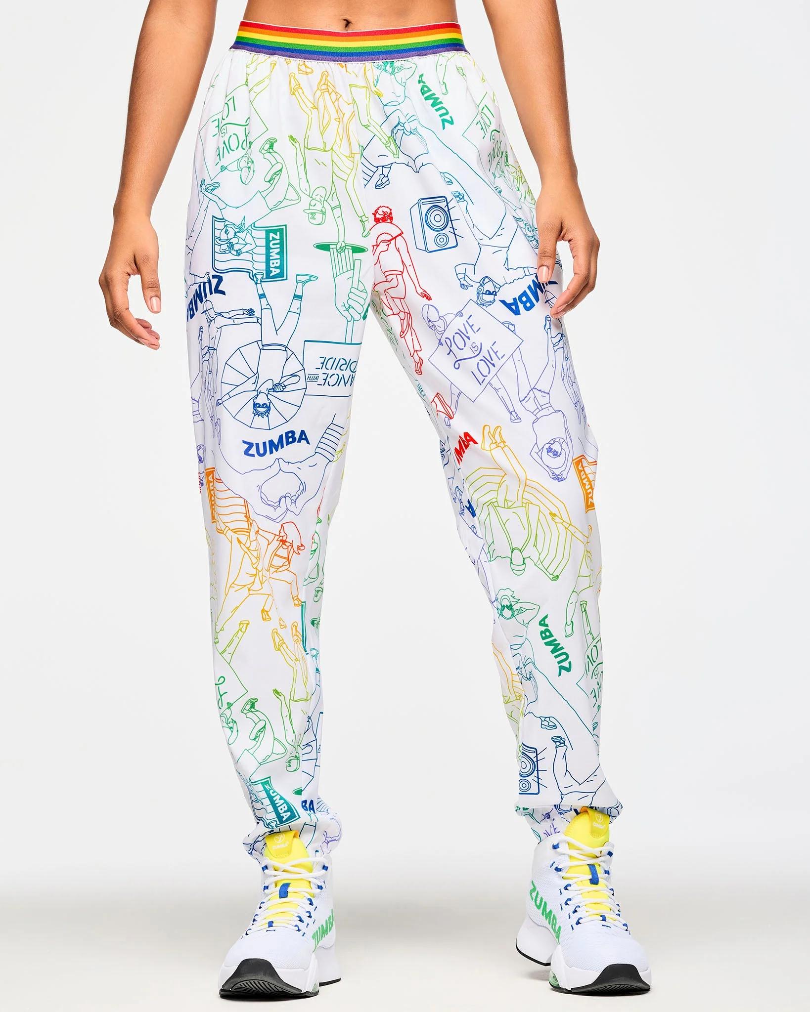Zumba Elastic Waistband Slouch Woven Pants
